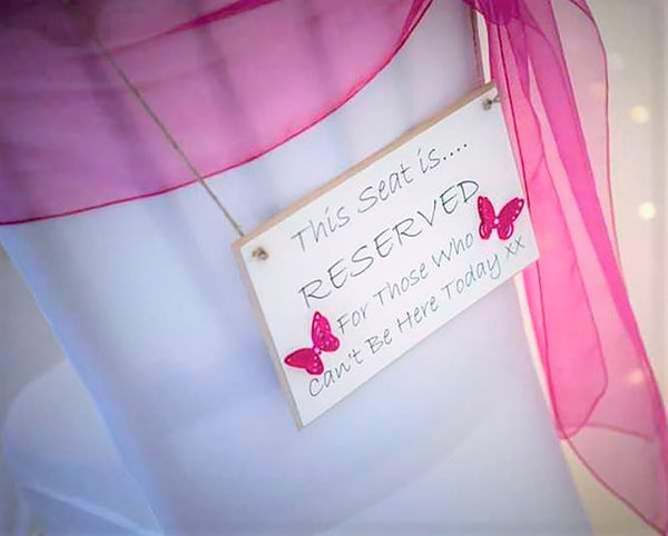 Wedding Reserved Seat Sign, Memorial Sign, In Loving Memory Sign, Ceremony Sign, Loved Ones In Heaven Wedding Sign