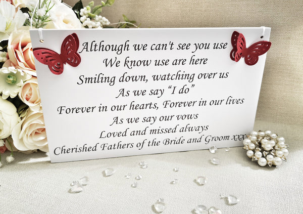 Wedding Remembrance Sign, Memory Table Sign, In Loving Memory Sign, Wedding Heaven Sign, Loved Ones in Heaven Wedding Sign