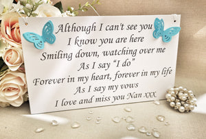 Wedding Remembrance Sign, Memory Table Sign, In Loving Memory Sign, Wedding Heaven Sign, Loved Ones in Heaven Wedding Sign