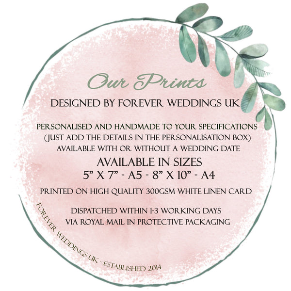 Mother of the Groom gift, Personalised Poem Print, Wedding Parent Gift