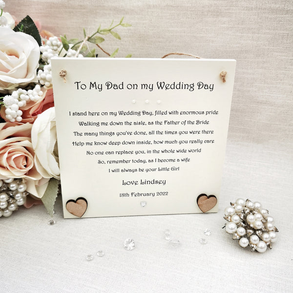 Mother of the Bride gift, To my Mum on my wedding day gift, Mother of the Bride poem, Wedding gift for Mum, Wedding Keepsake