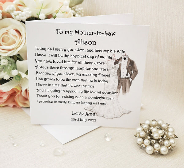 Parents of the Groom Print, Wedding Parent Gift, Mother and Father of the Groom Gift, Wedding Keepsake