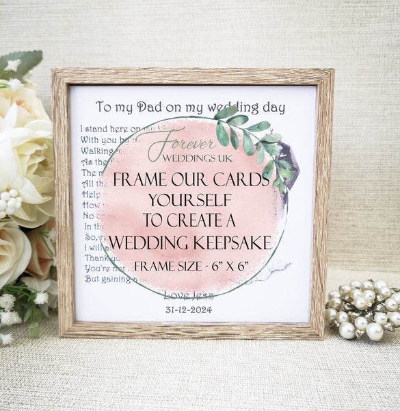 Husband to be Wedding Day Card, Personalised Card for Groom, Card from Bride, On our Wedding Day Card, To My Groom Card, Large Keepsake Card