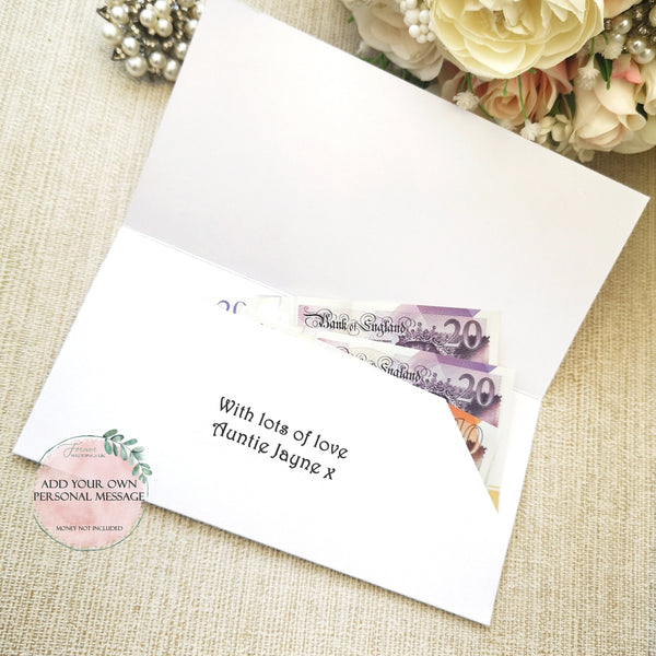 Personalised Wedding Day Money Wallet, Cash Wallet Envelope, Gift Envelope, Wedding Money Card, Honeymoon Fund, Mr and Mrs Gift