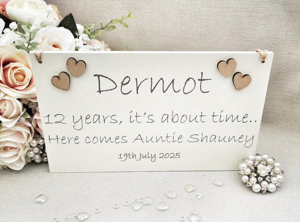 Daddy here comes Mummy sign, Here comes Mammy, Mommy, Funny Pageboy rustic wedding sign, Wedding decor, Wedding aisle sign